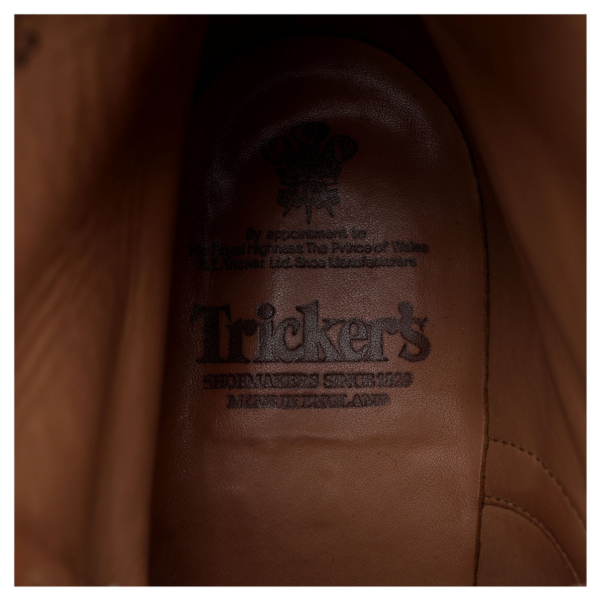 &#39;Stow&#39; Brown Leather Brogue Boots UK 8.5