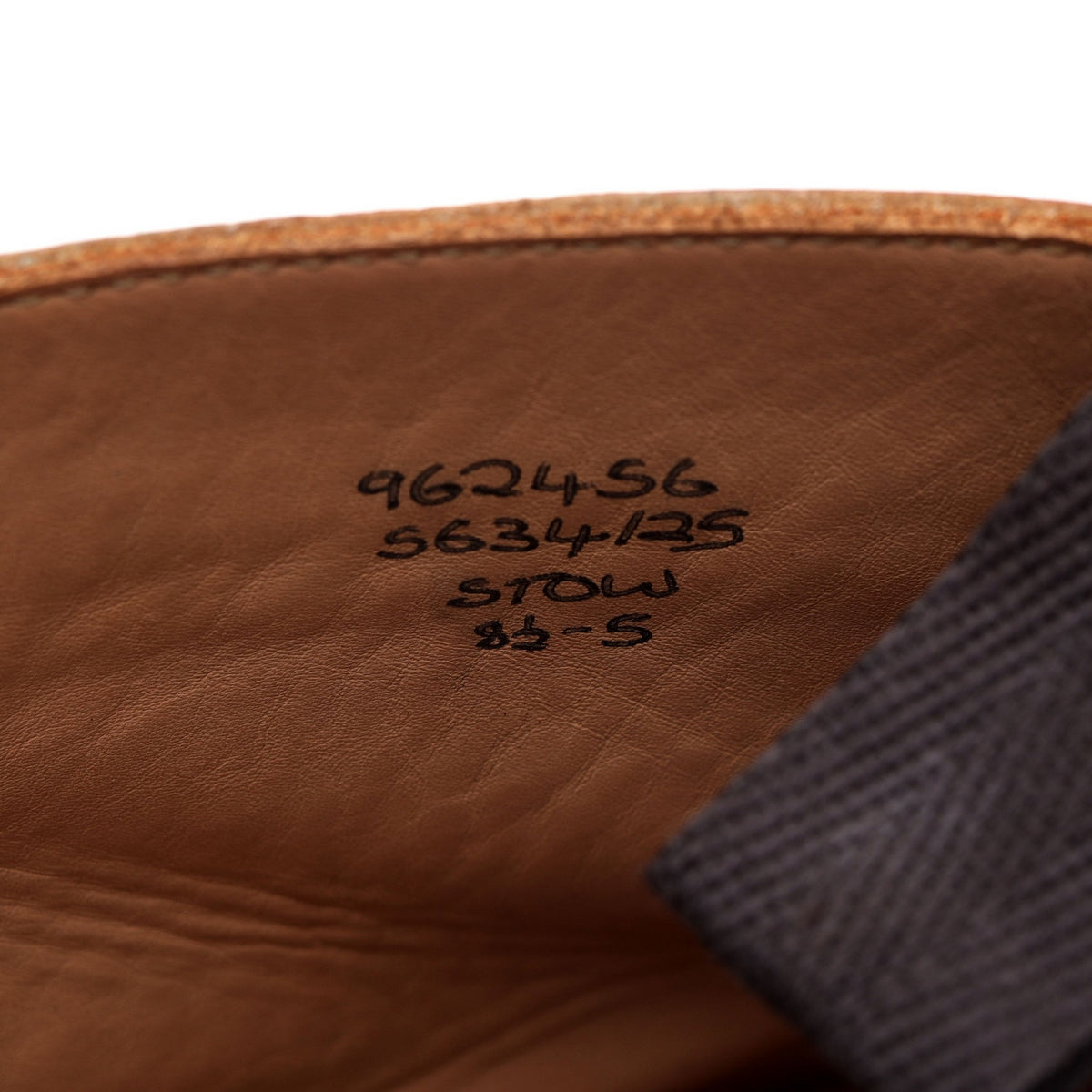 &#39;Stow&#39; Brown Leather Brogue Boots UK 8.5
