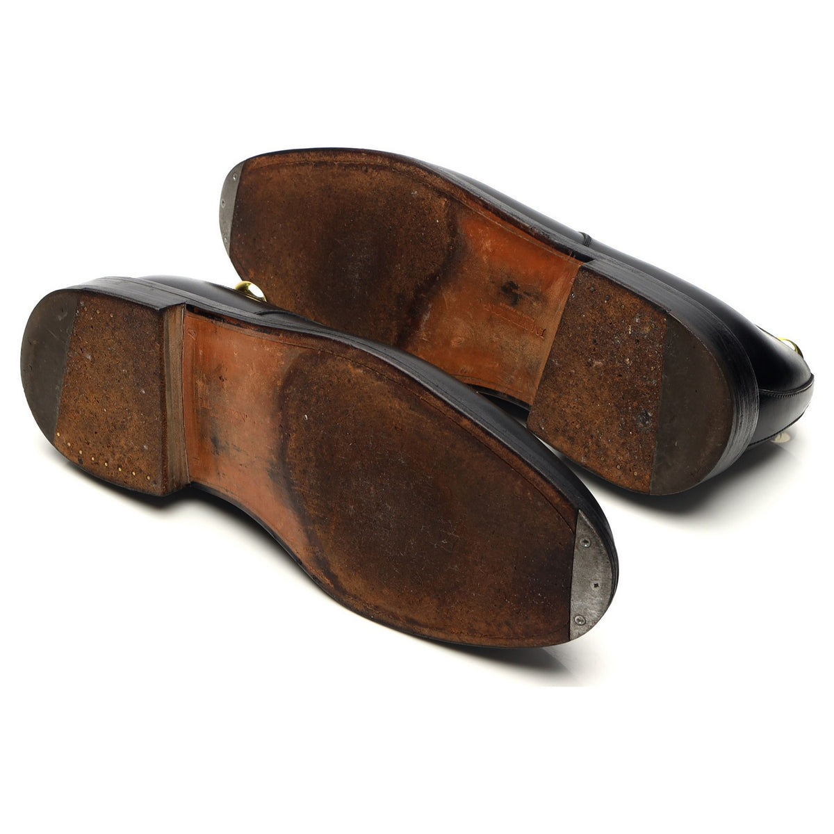 &#39;Half-Hunt&#39; Black Leather Split Toe Derby 7 D UK 7.5