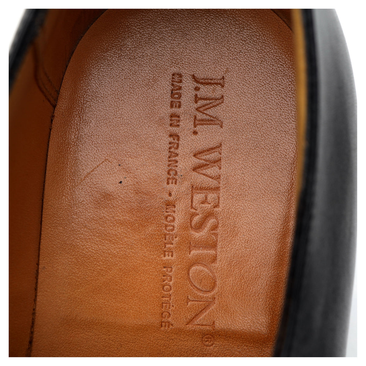&#39;Half-Hunt&#39; Black Leather Split Toe Derby 7 D UK 7.5