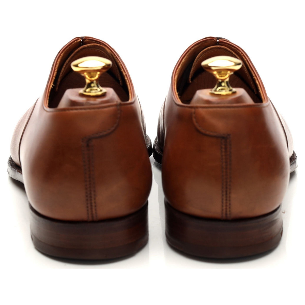&#39;Whitehall&#39; Tan Brown Leather Oxford UK 9.5 E