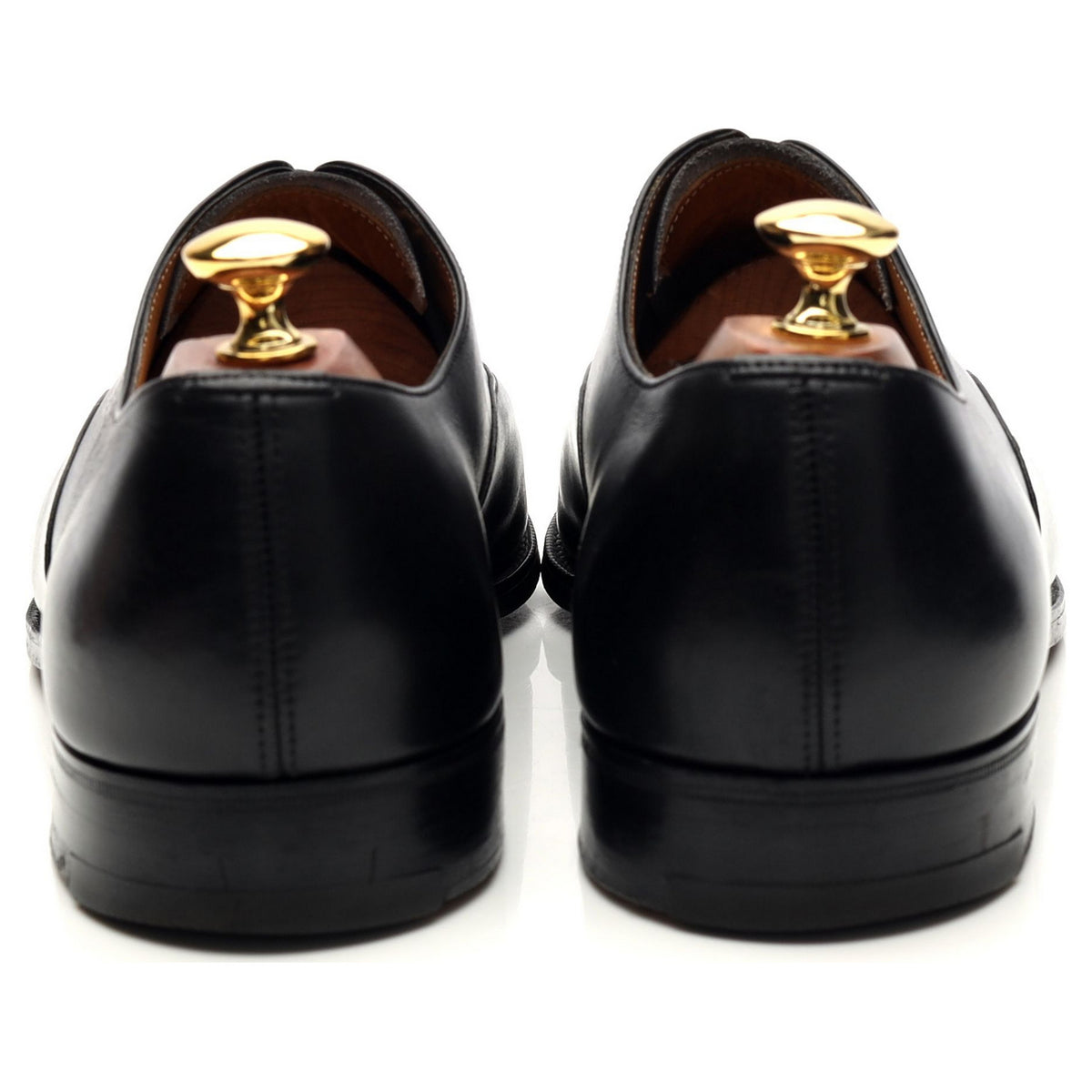 Foster &amp; Son Black Leather Oxford UK 9 F