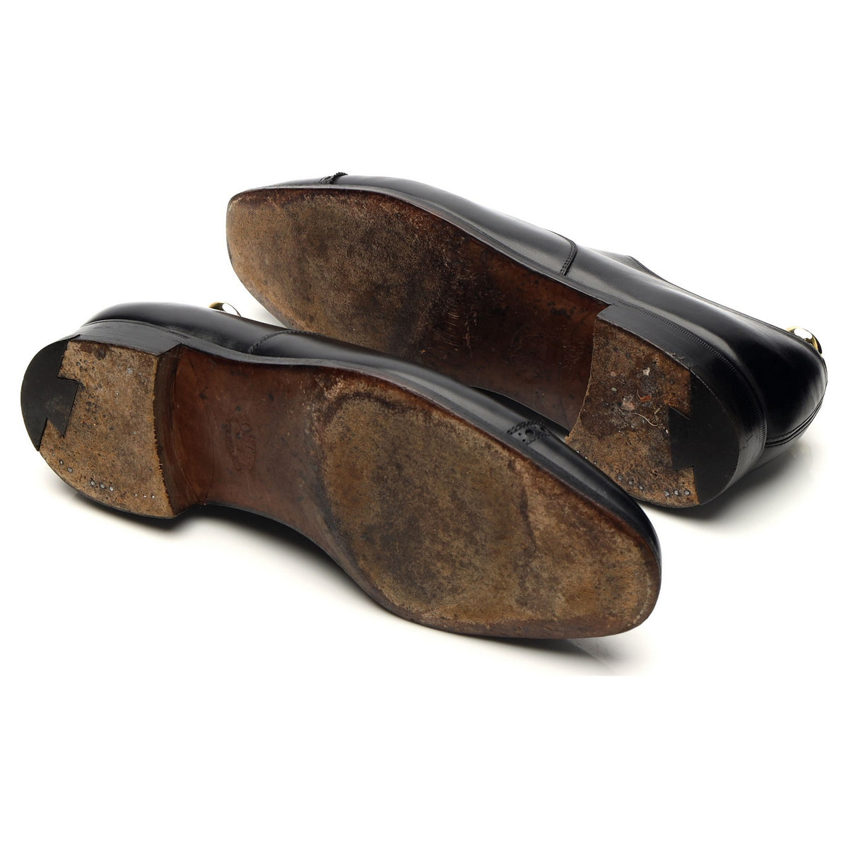 Foster &amp; Son Black Leather Oxford UK 9 F