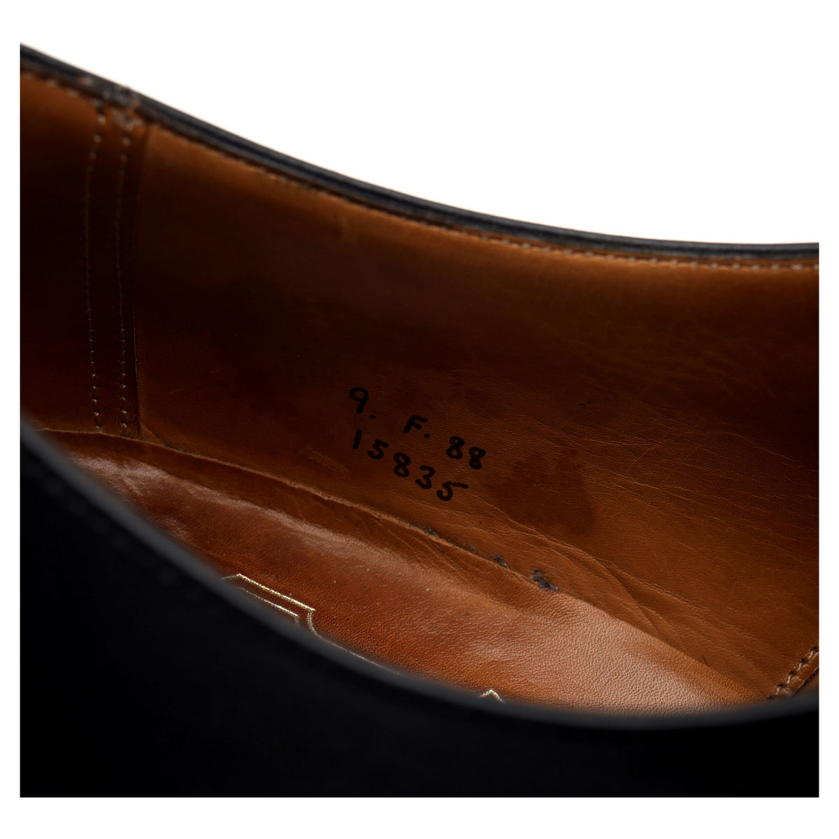 Foster &amp; Son Black Leather Oxford UK 9 F