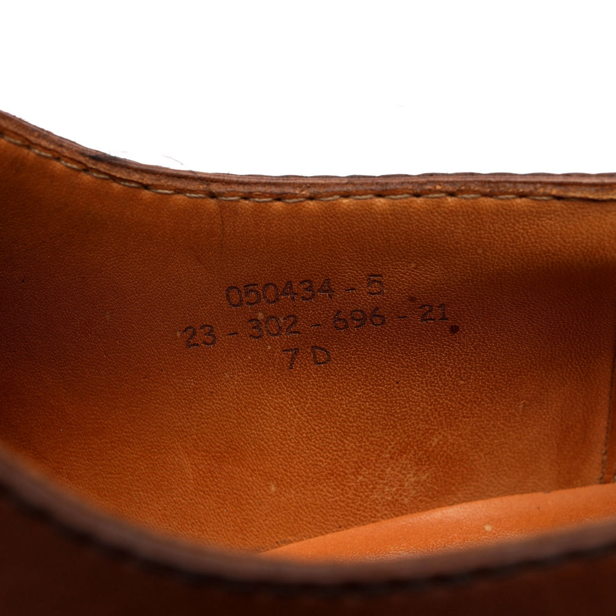 &#39;Half-Hunt&#39; Brown Leather Split Toe Derby 7 D UK 7.5