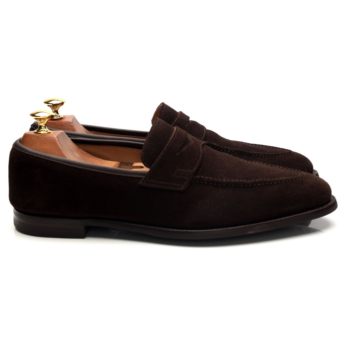 &#39;Sydney&#39; Dark Brown Suede Loafers UK 9.5 E