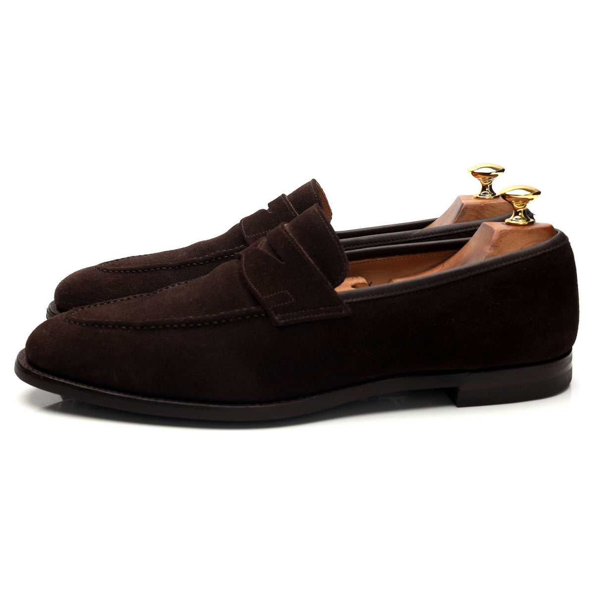 &#39;Sydney&#39; Dark Brown Suede Loafers UK 9.5 E