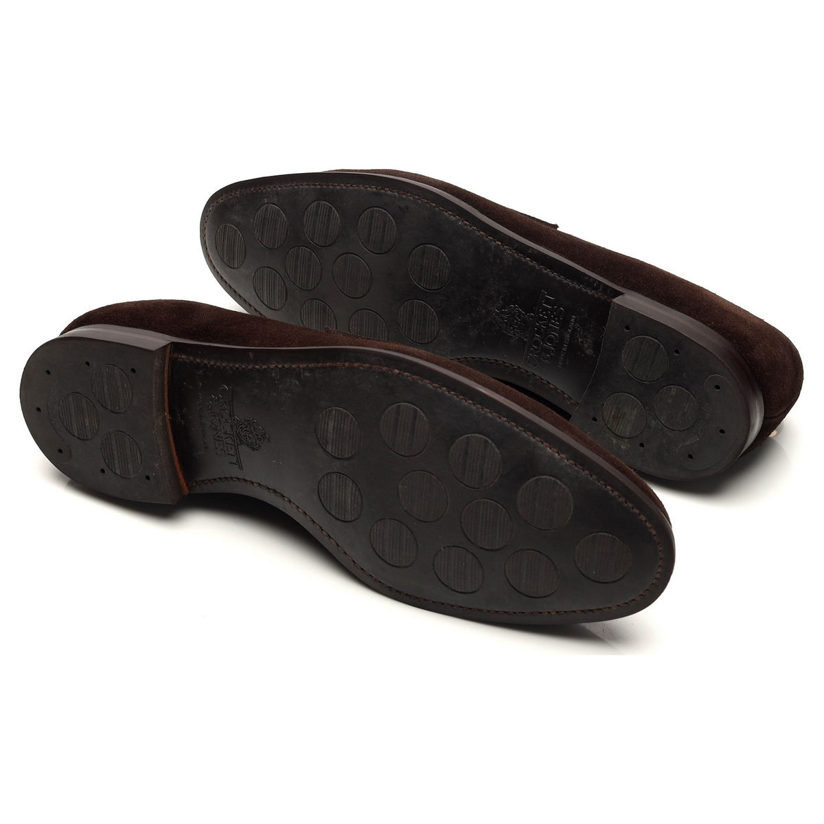 &#39;Sydney&#39; Dark Brown Suede Loafers UK 9.5 E