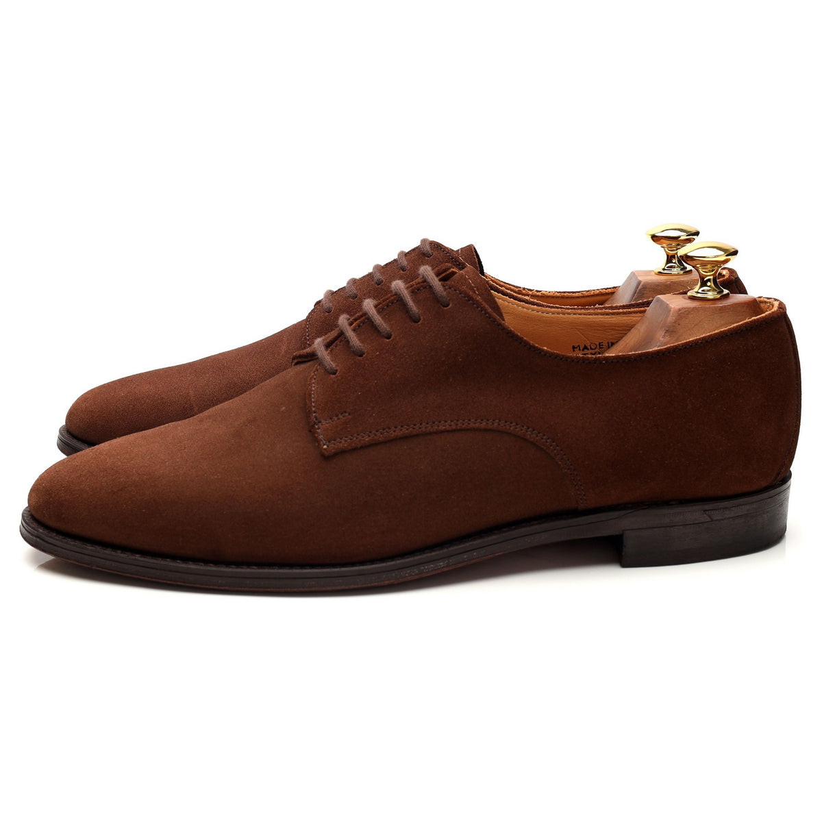 &#39;261&#39; Snuff Brown Suede Derby UK 9.5