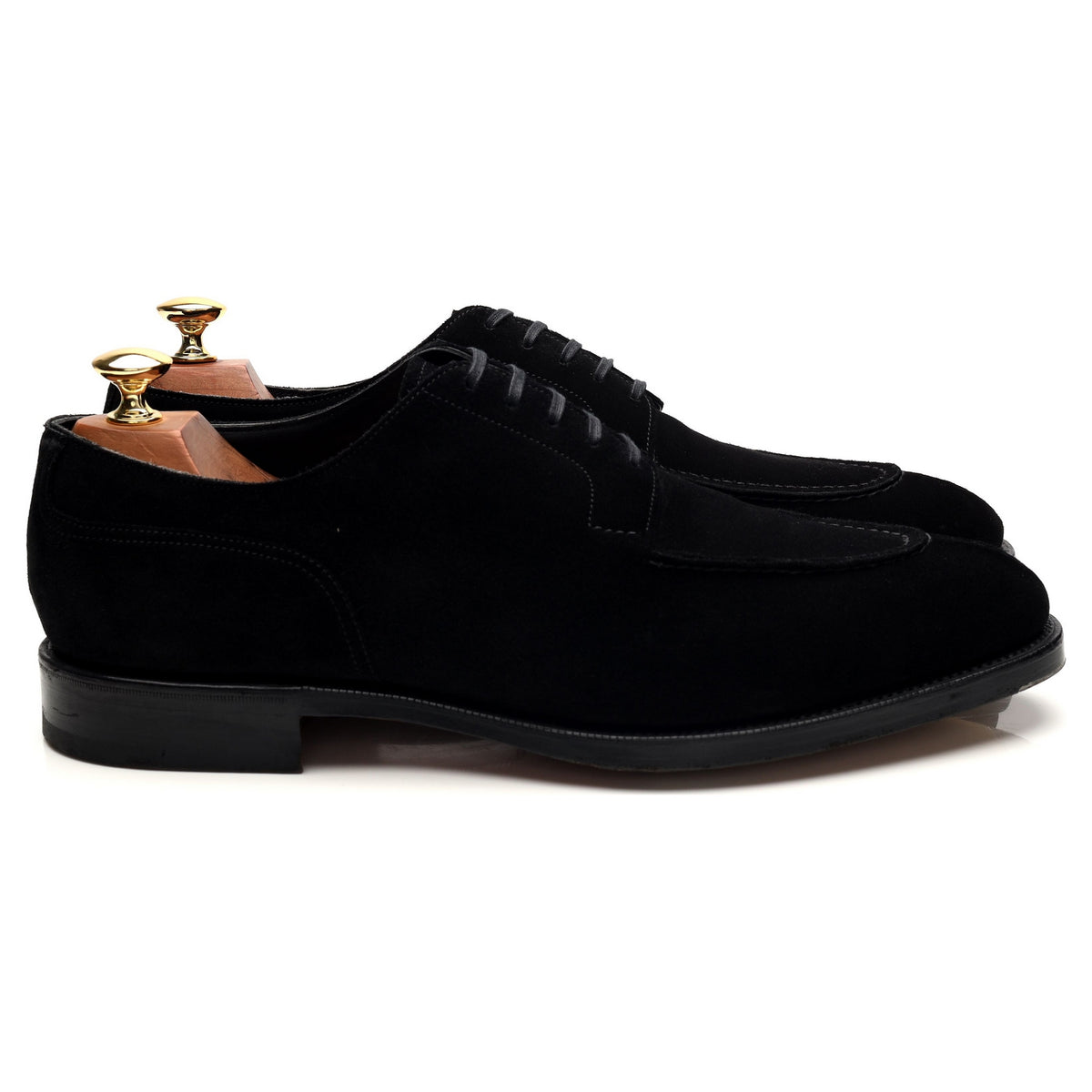 &#39;Dover&#39; Black Suede Split Toe Derby UK 9.5 E