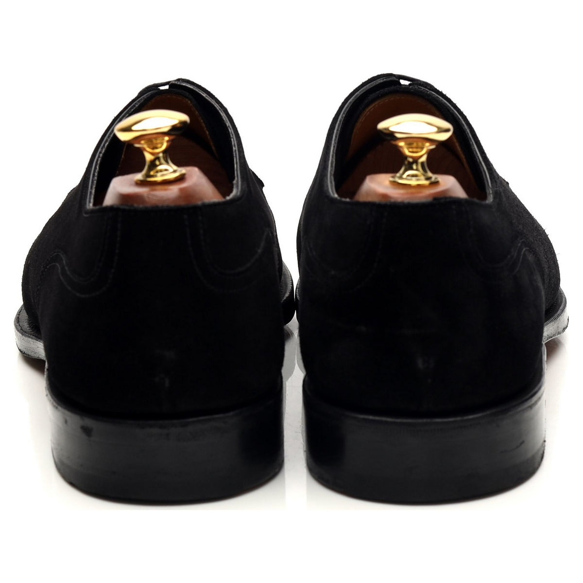 &#39;Dover&#39; Black Suede Split Toe Derby UK 9.5 E