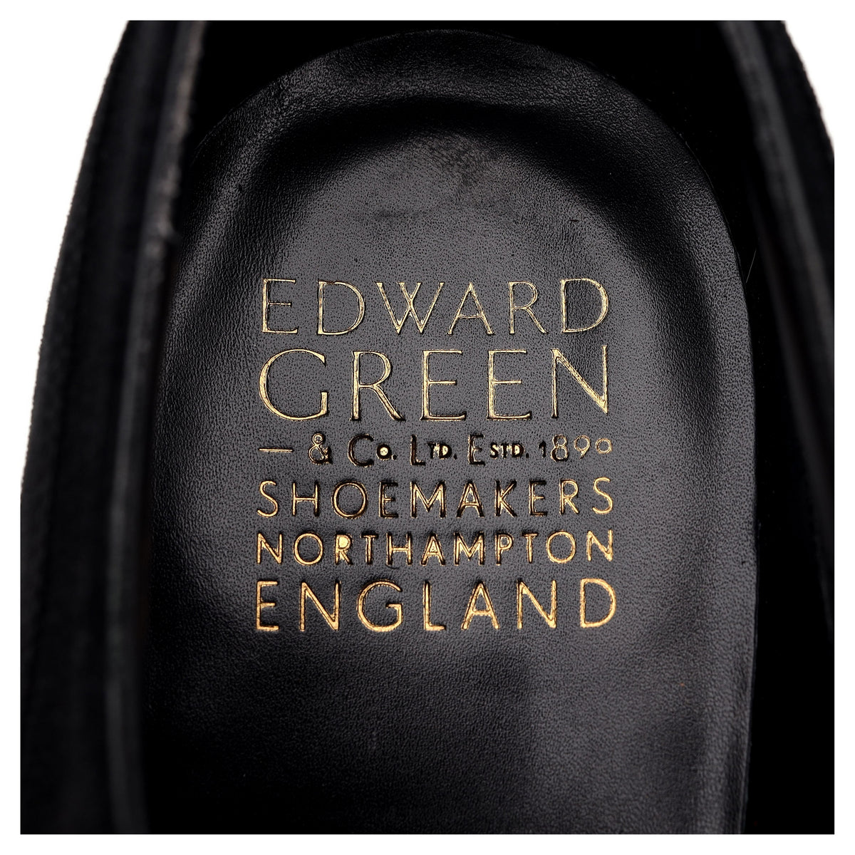&#39;Dover&#39; Black Suede Split Toe Derby UK 9.5 E