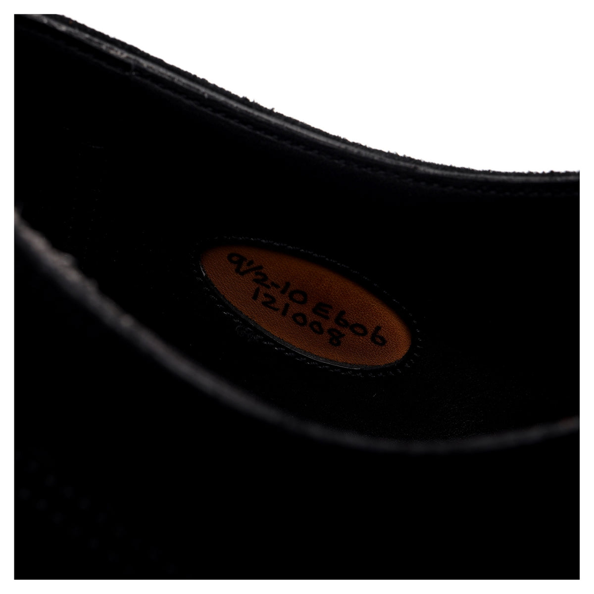 &#39;Dover&#39; Black Suede Split Toe Derby UK 9.5 E