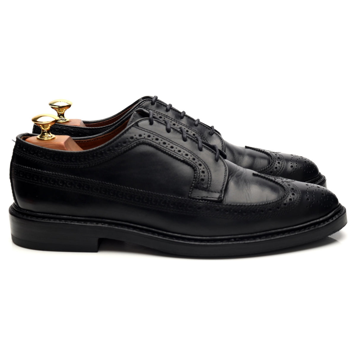 &#39;MacNeil&#39; Black Leather Derby Brogues UK 7.5 US 8.5 E
