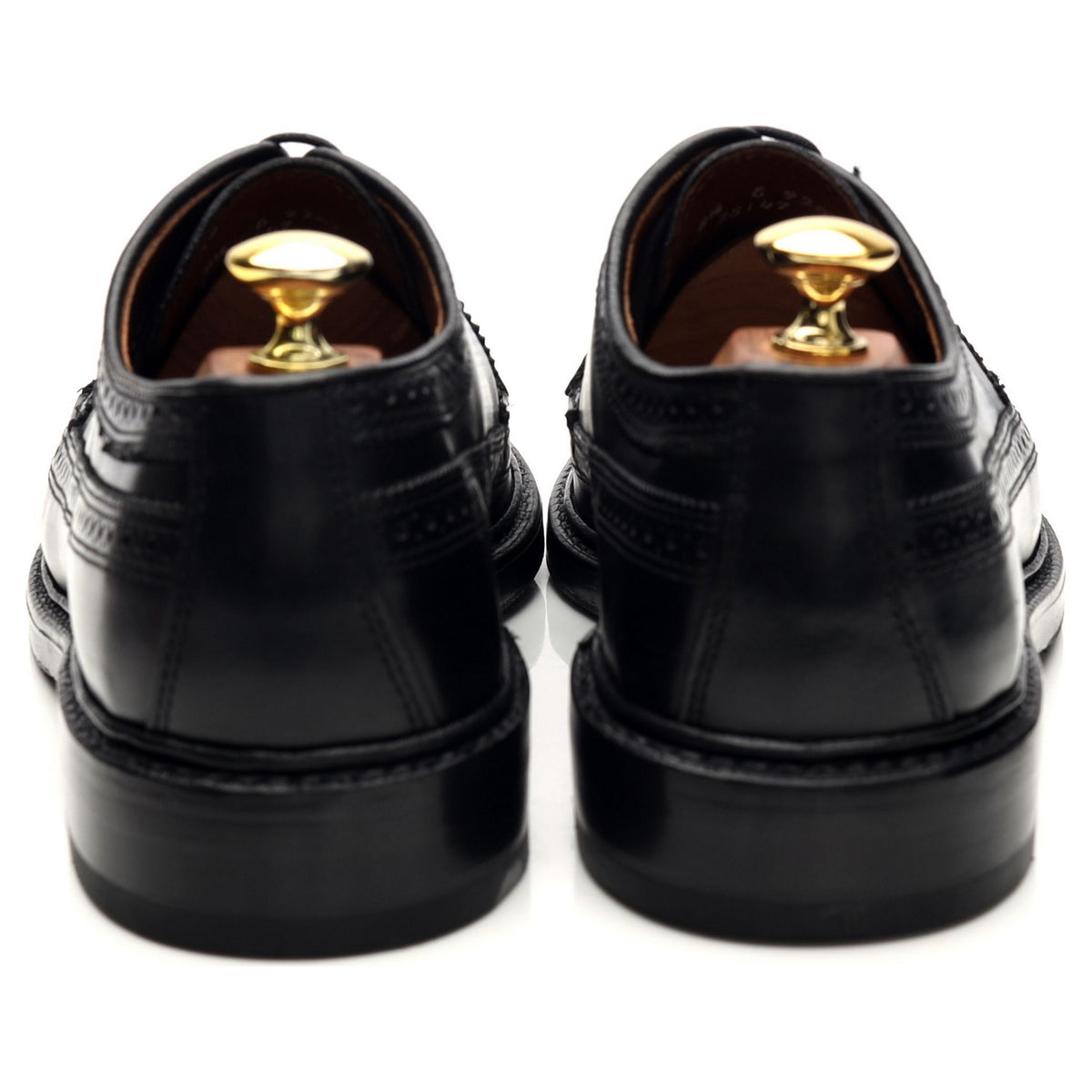 &#39;MacNeil&#39; Black Leather Derby Brogues UK 7.5 US 8.5 E