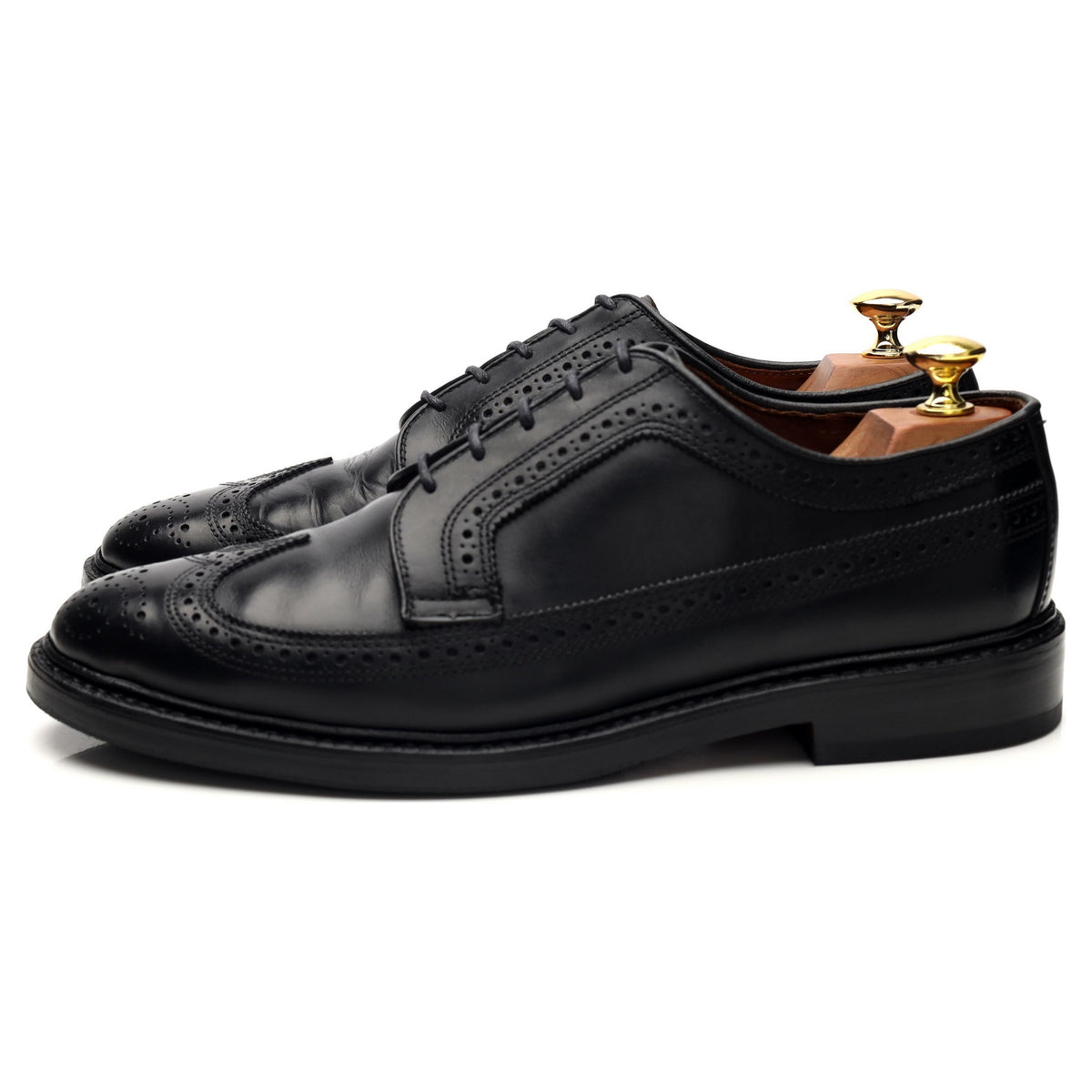 &#39;MacNeil&#39; Black Leather Derby Brogues UK 7.5 US 8.5 E
