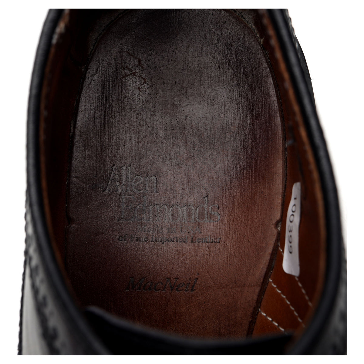 &#39;MacNeil&#39; Black Leather Derby Brogues UK 7.5 US 8.5 E