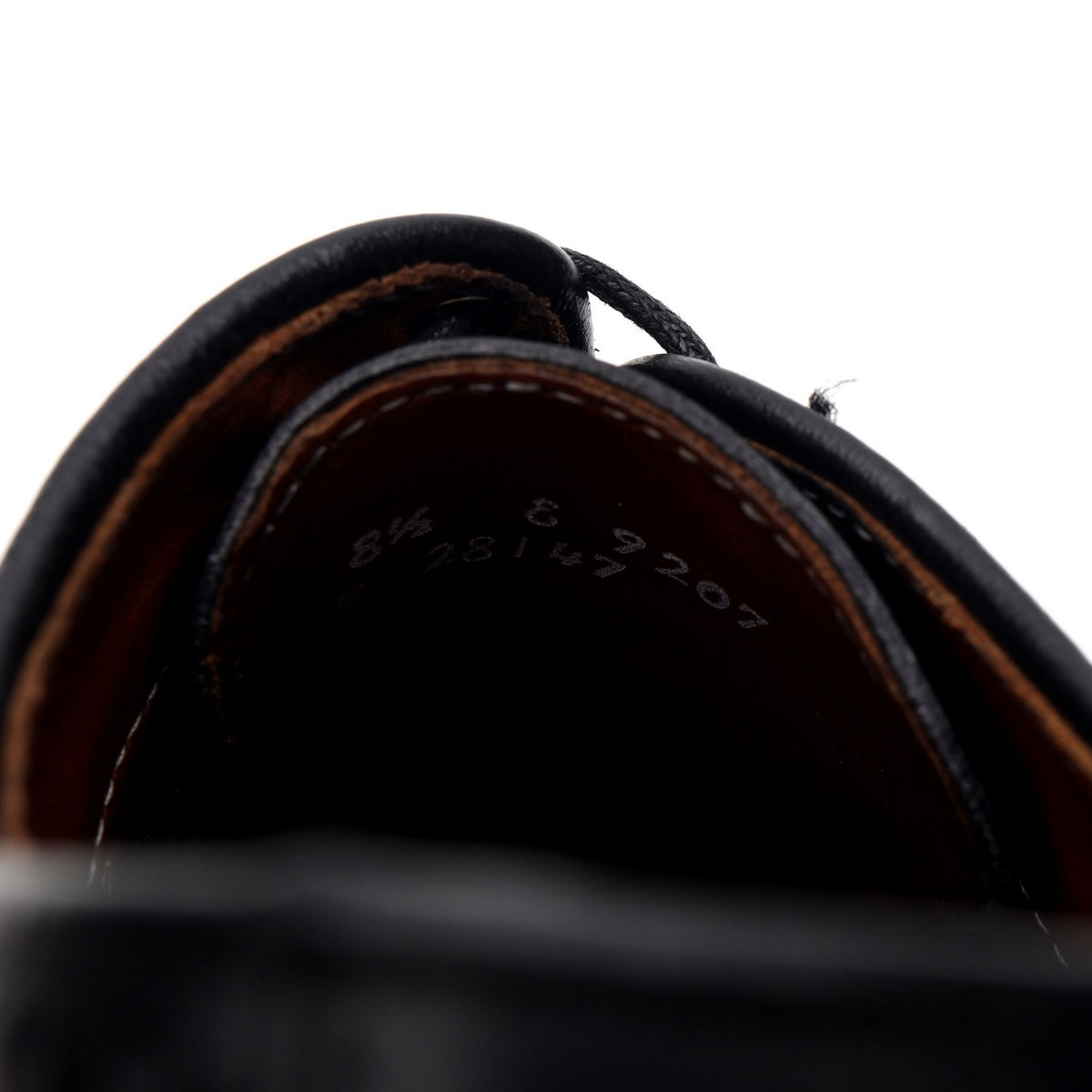 &#39;MacNeil&#39; Black Leather Derby Brogues UK 7.5 US 8.5 E