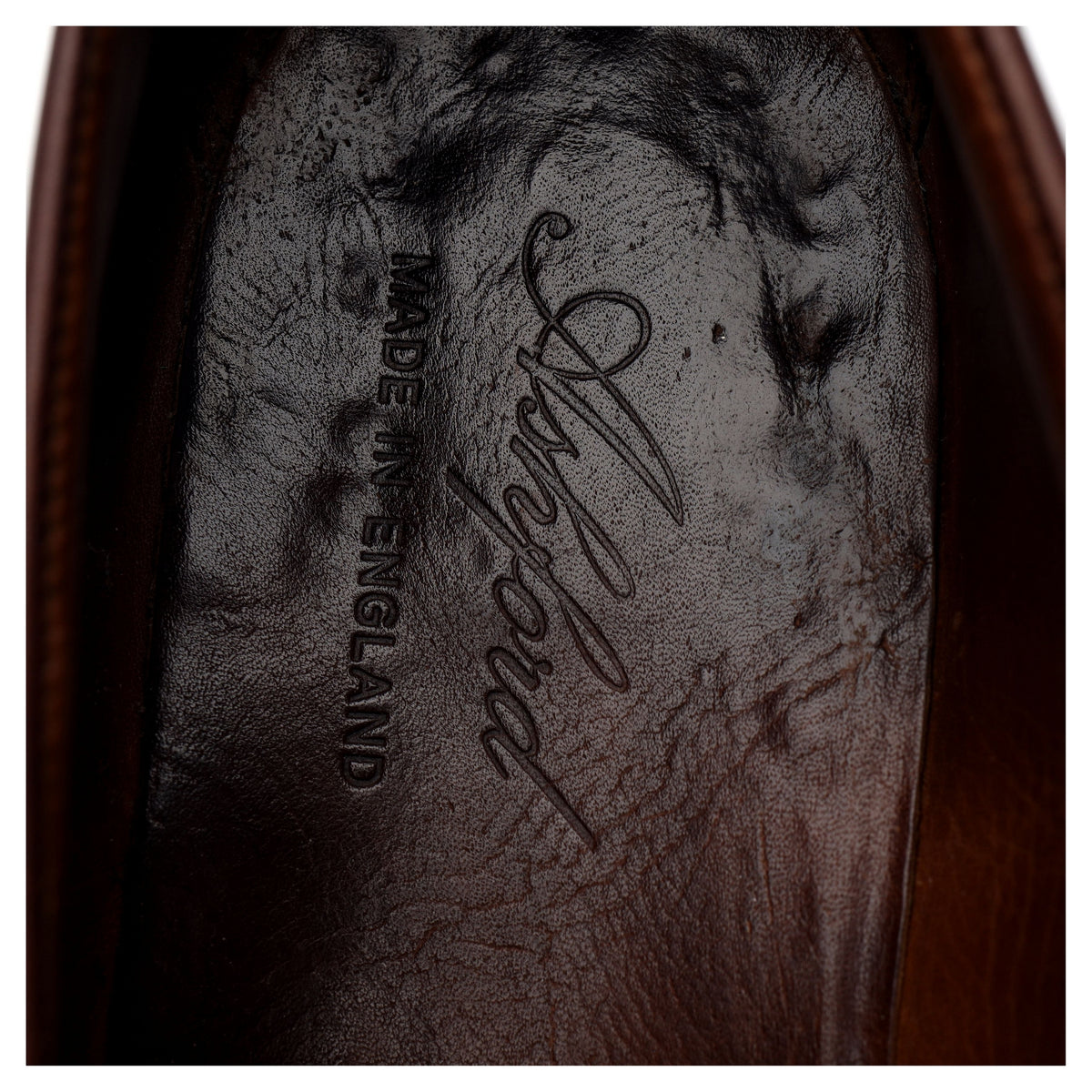 &#39;6030BR&#39; Dark Brown Leather Loafers UK 10