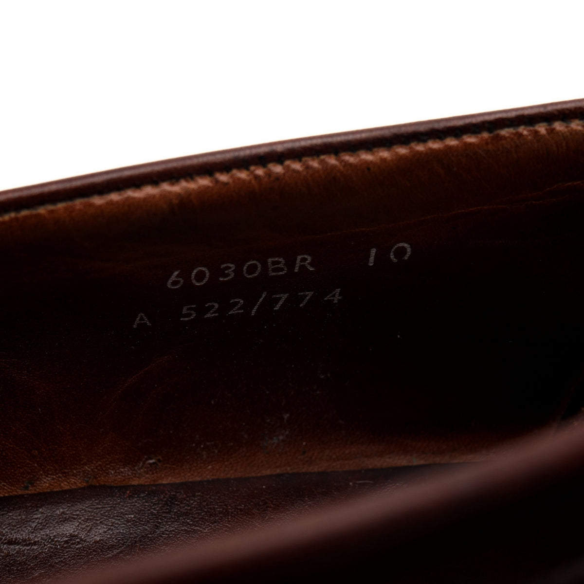 &#39;6030BR&#39; Dark Brown Leather Loafers UK 10