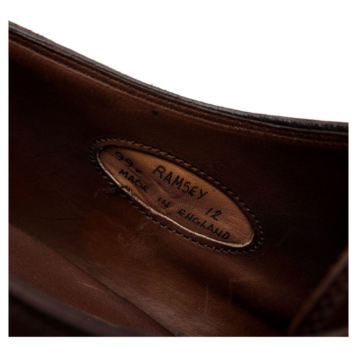 &#39;Ramsey&#39; Dark Brown Leather Double Monk Strap UK 12 F