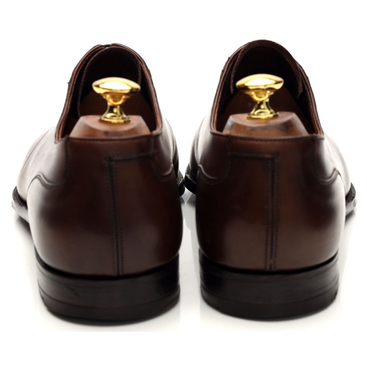 &#39;Barnes&#39; Dark Brown Leather Oxford UK 10.5 E