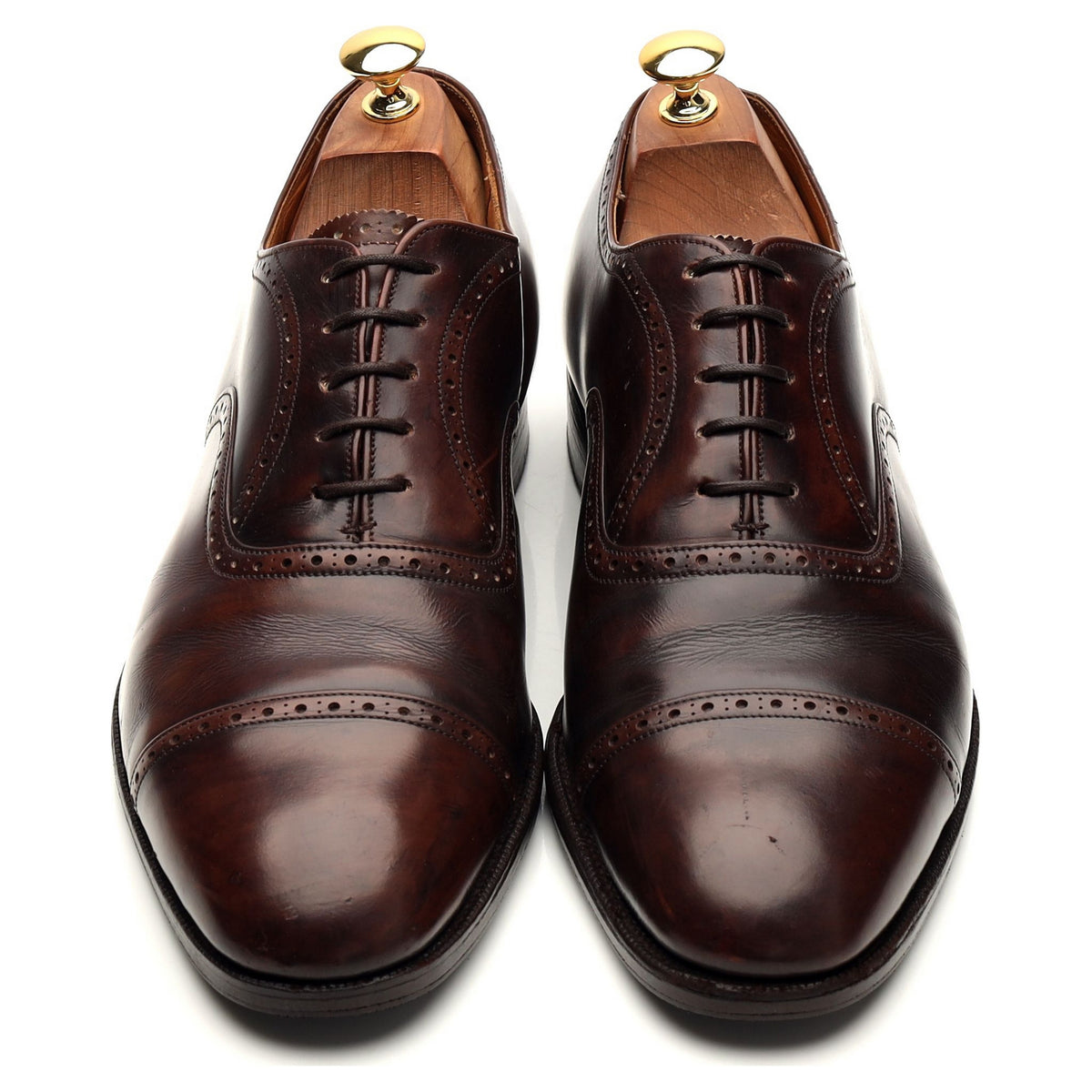 &#39;Legate&#39; Brown Leather Oxford Brogues UK 10 G