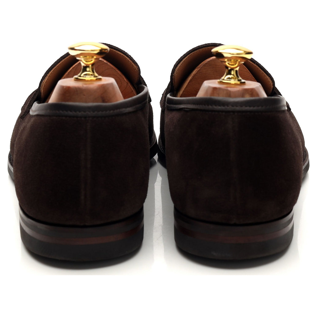 &#39;Concord&#39; Dark Brown Suede Loafers UK 10 E