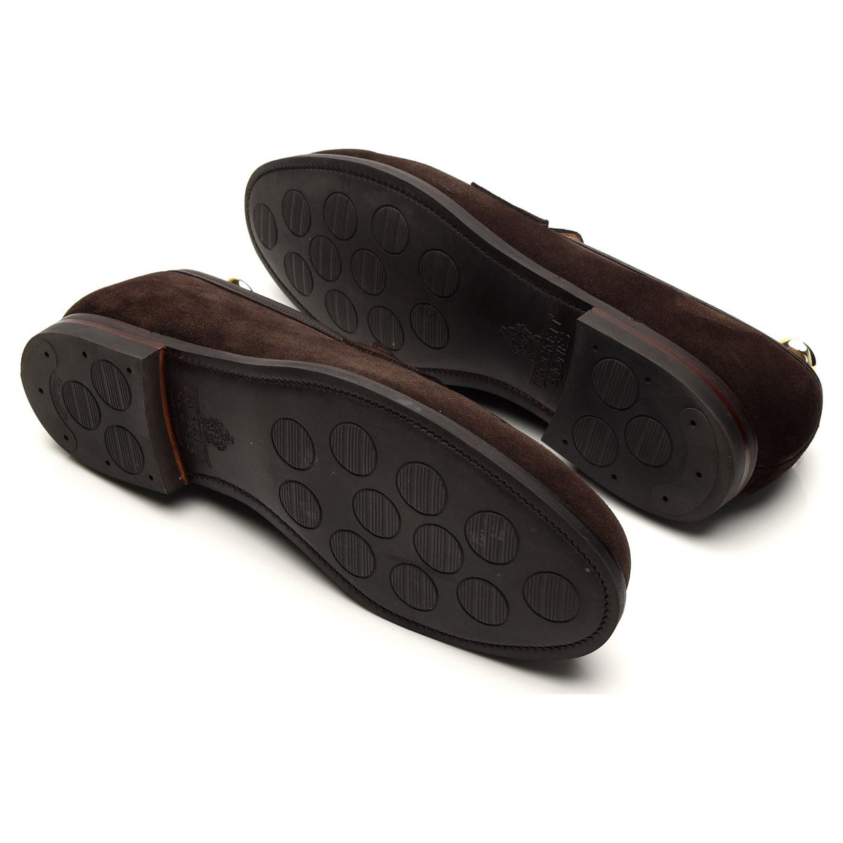 &#39;Concord&#39; Dark Brown Suede Loafers UK 10 E