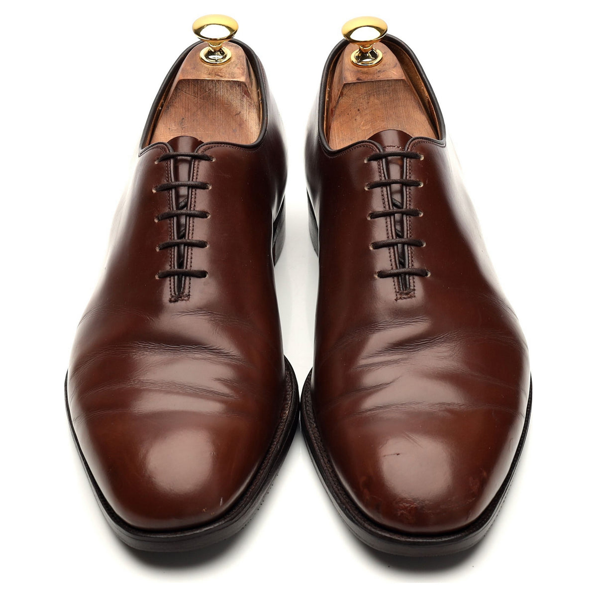 &#39;New Yorker&#39; Brown Leather Wholecut Oxford UK 10.5 F