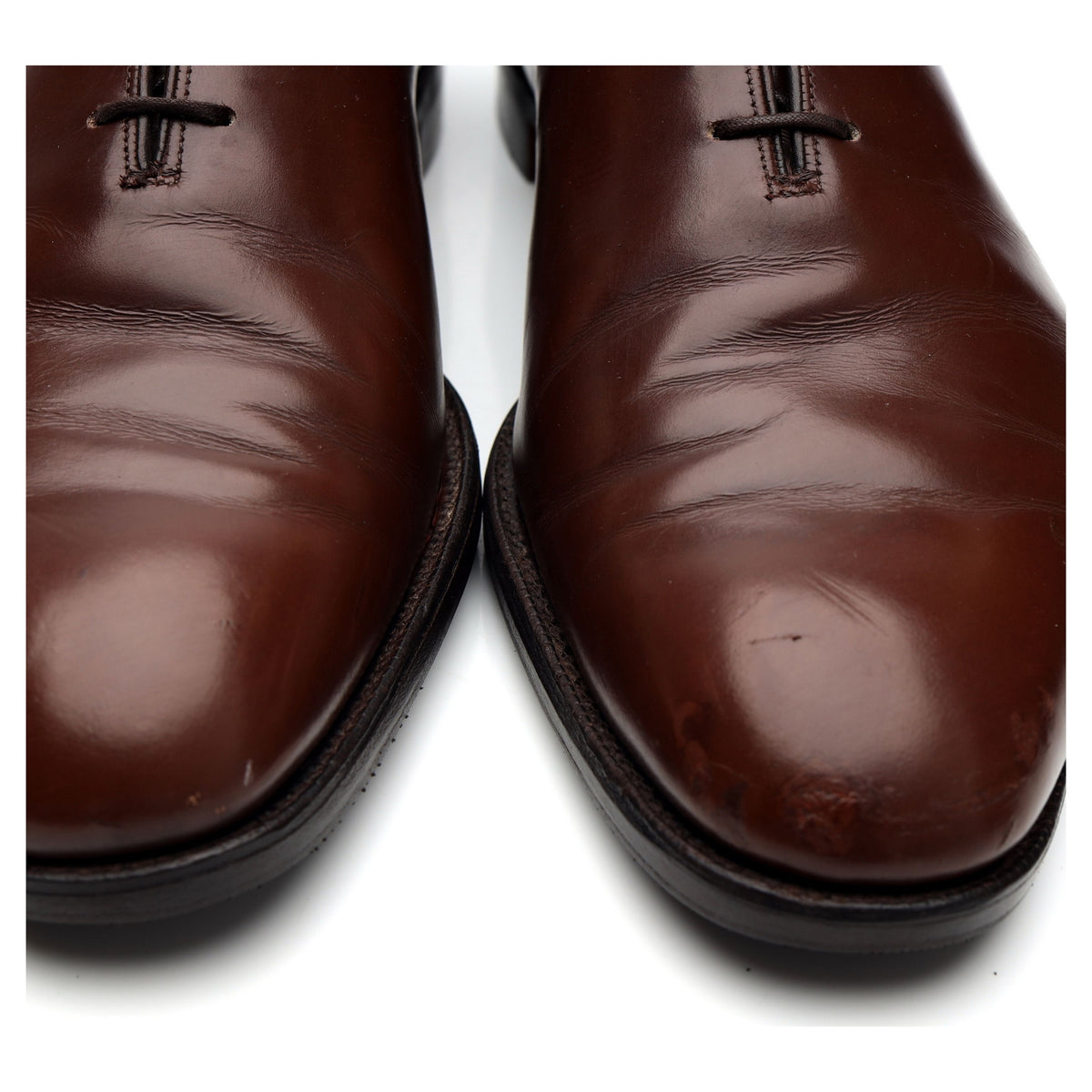 &#39;New Yorker&#39; Brown Leather Wholecut Oxford UK 10.5 F