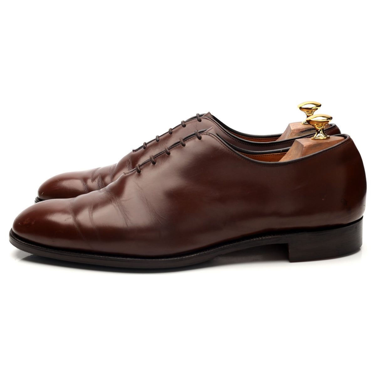 &#39;New Yorker&#39; Brown Leather Wholecut Oxford UK 10.5 F