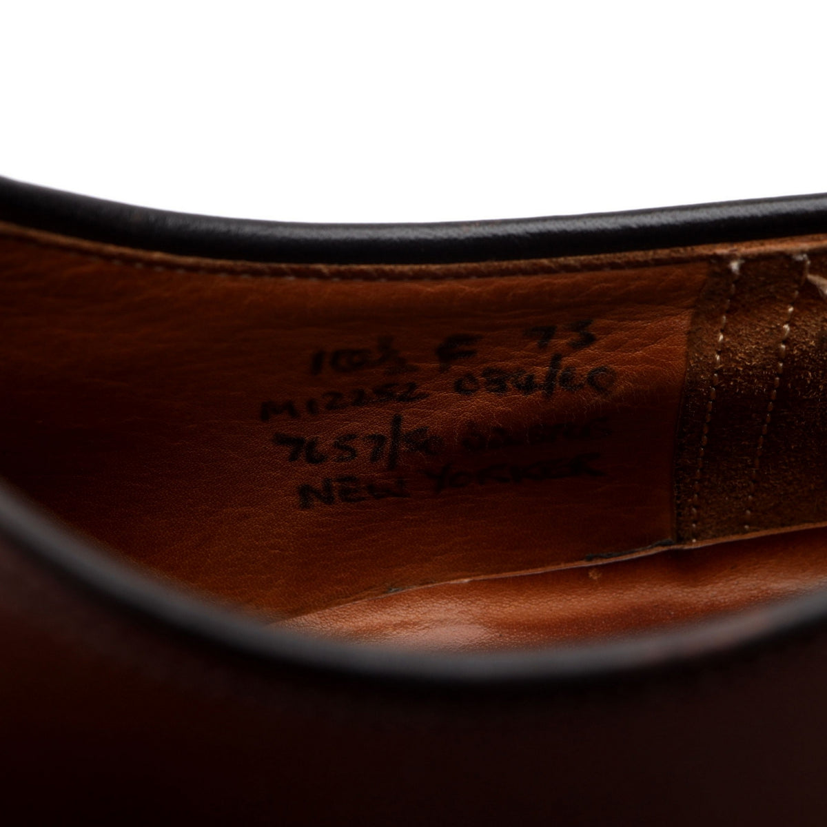 &#39;New Yorker&#39; Brown Leather Wholecut Oxford UK 10.5 F