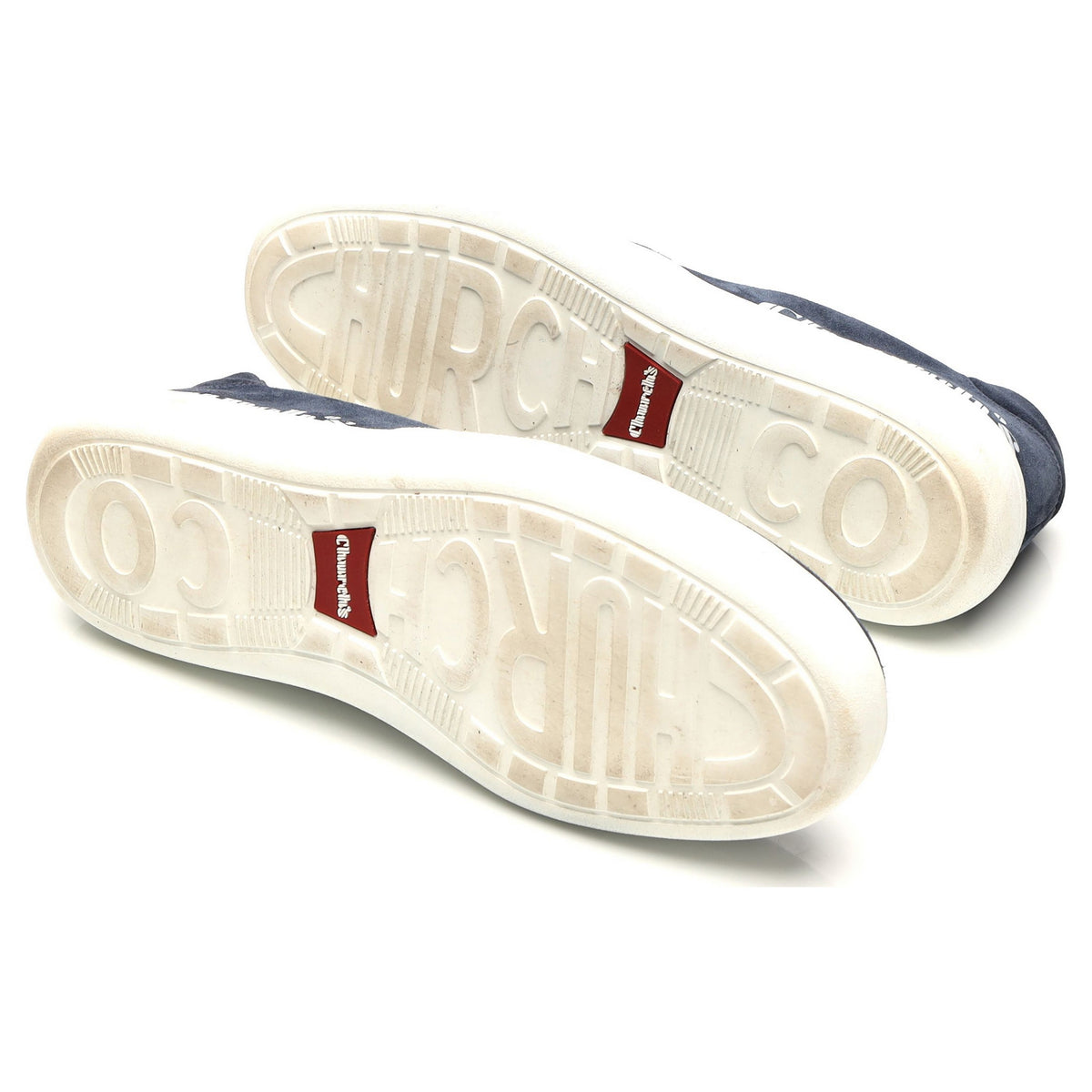 &#39;Fawley&#39; Navy Blue Suede Slip On Sneakers UK 7