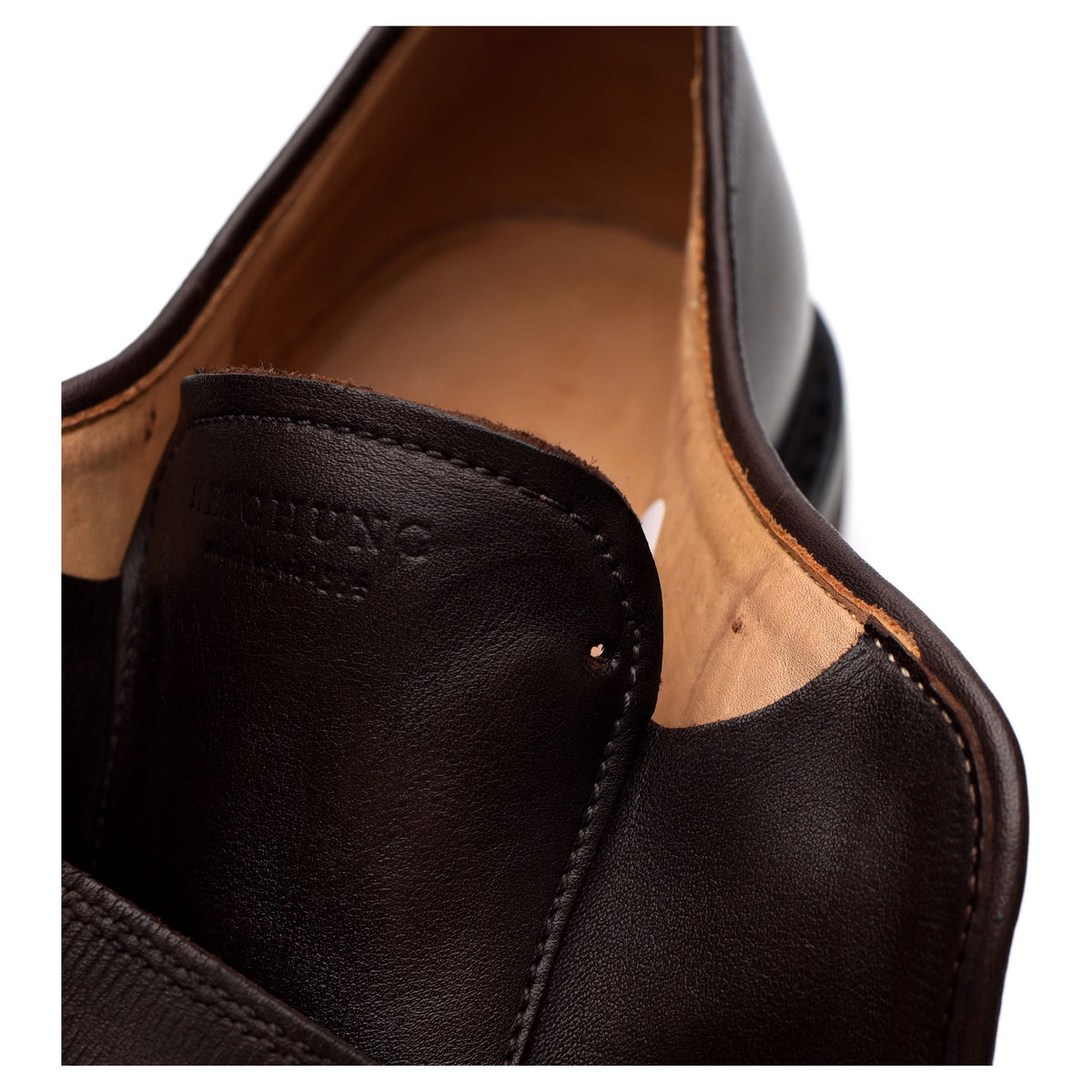 'Bouleau' Dark Brown Leather Monk Strap UK 7