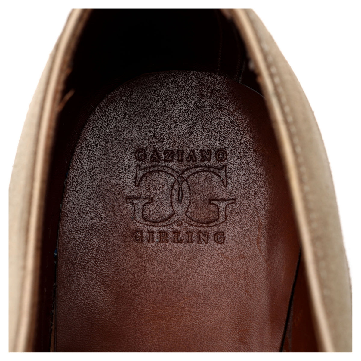 Bespoke Beige Suede Saddle Oxford UK 6 / UK 6.5 E