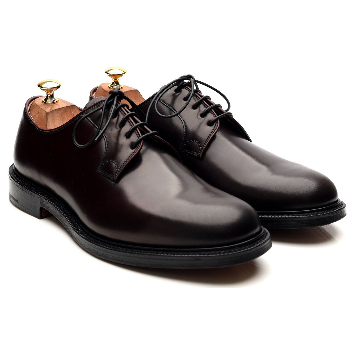 Shannon' Burgundy Cordovan Leather Derby UK F Abbot's Shoes