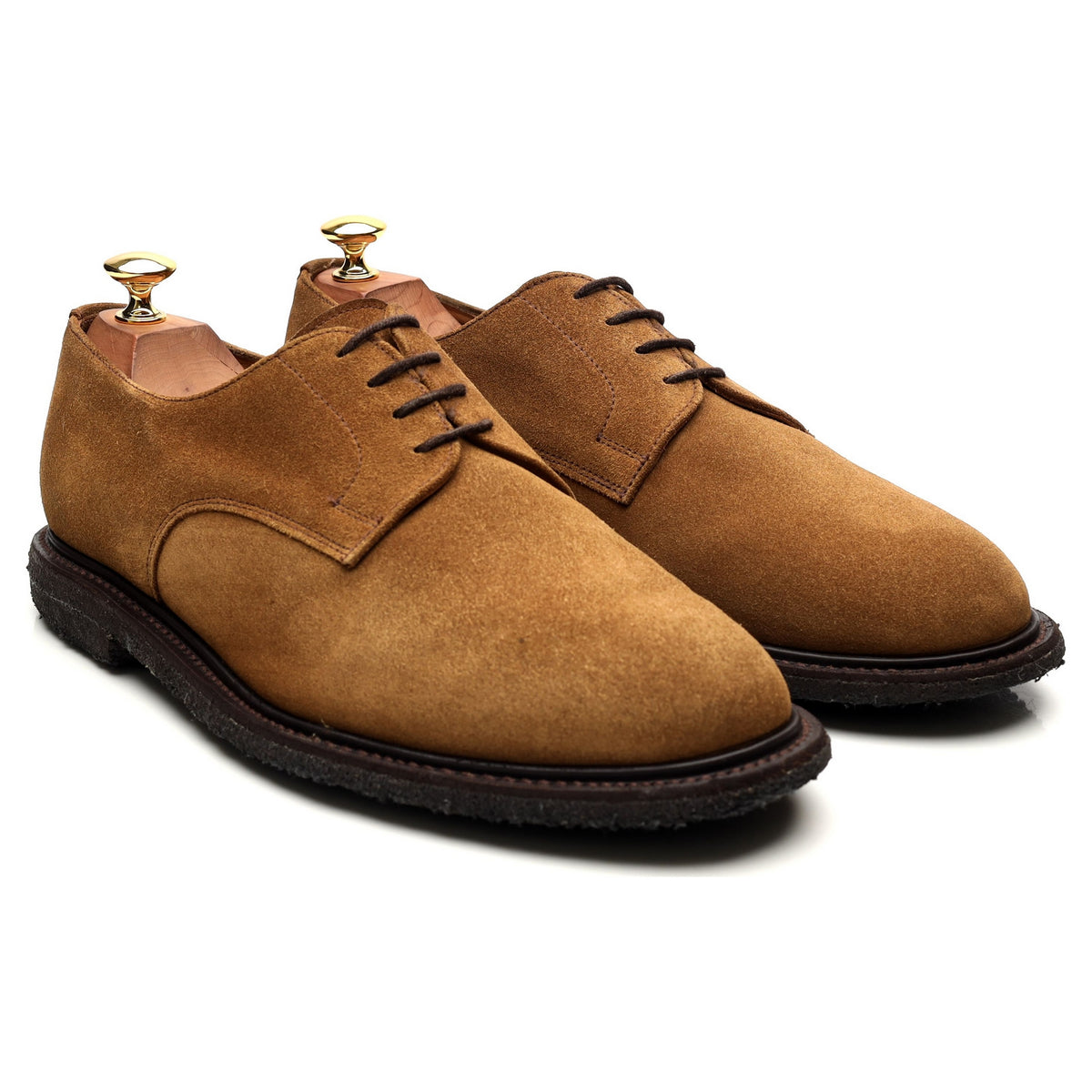 &#39;Archie&#39; Tan Brown Suede Derby UK 9.5