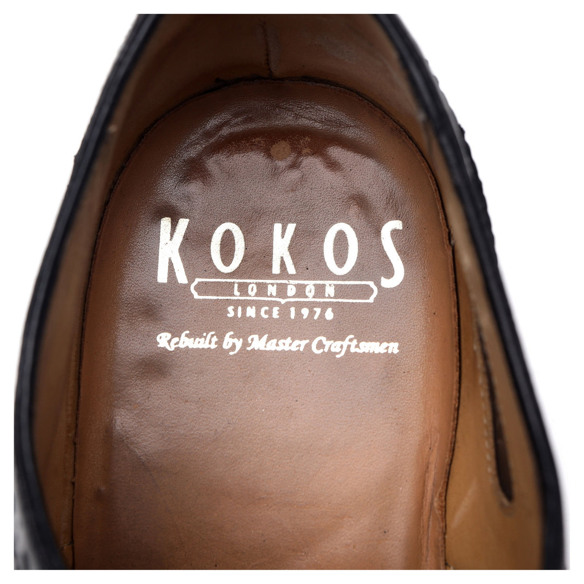 Kokos &#39;Carnaby&#39; Black Leather Oxford Brogues UK 8.5 F