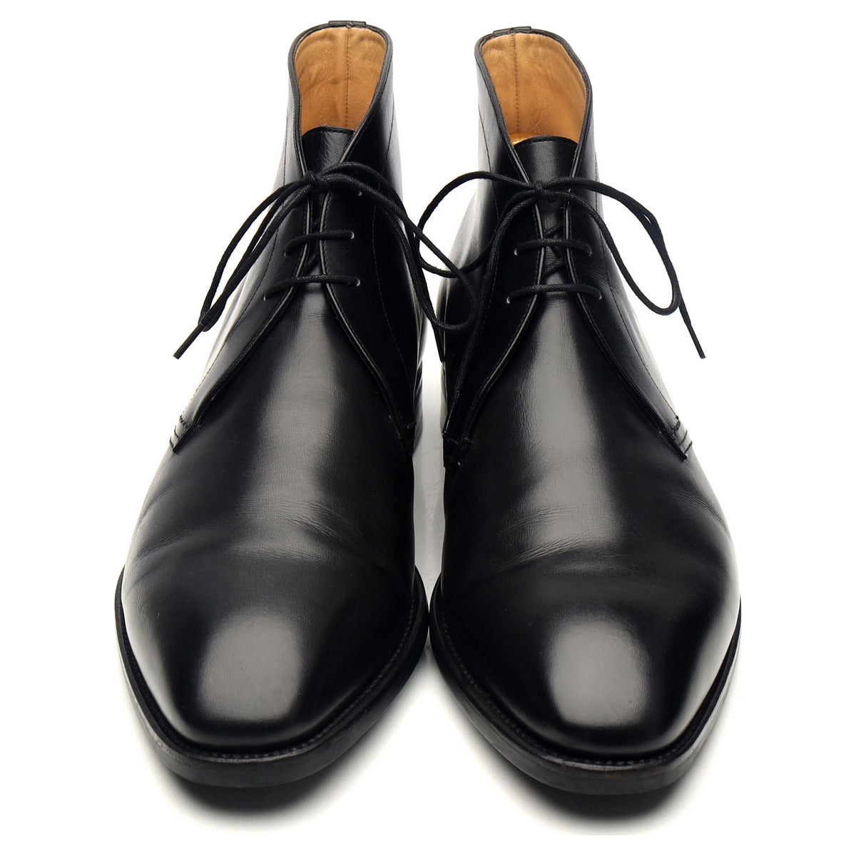 &#39;133 Artista&#39; Black Leather Chukka Boots UK 10 G