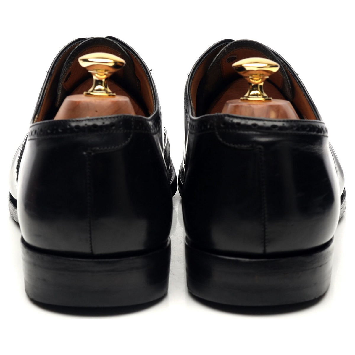 &#39;New York&#39; Black Leather Oxford Brogues UK 10 G