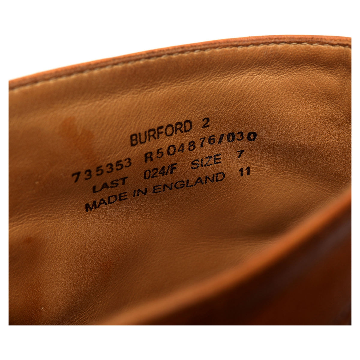 1880 &#39;Burford 2&#39; Tan Brown Leather Boots Brogues UK 7 F