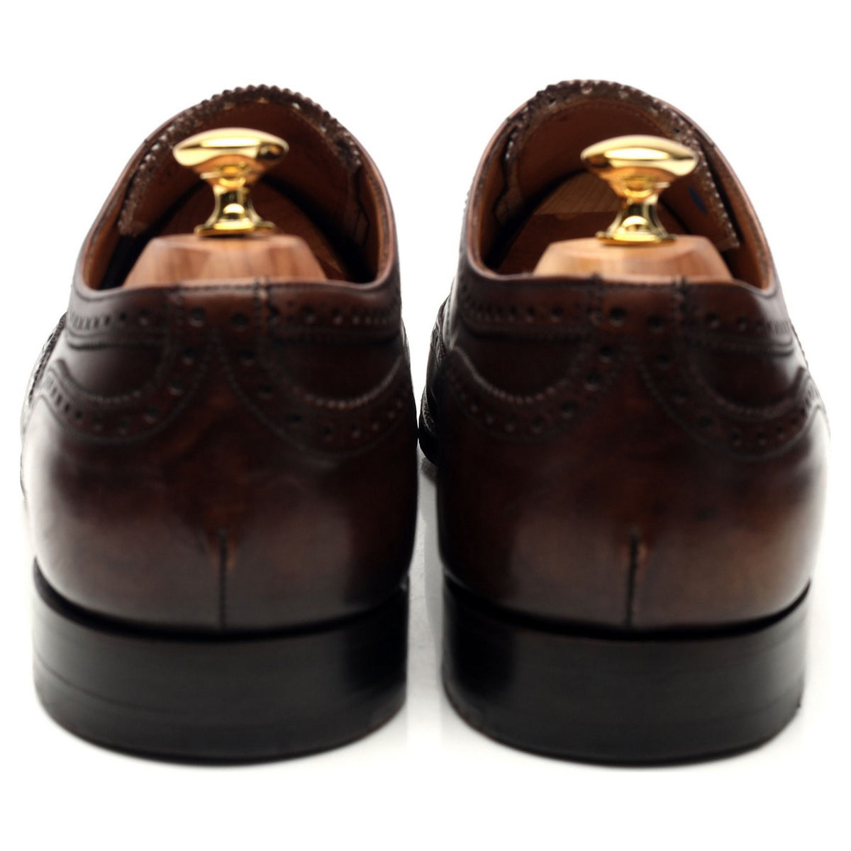 &#39;Arthur lll&#39; Dark Brown Leather Oxford Brogues UK 11 F