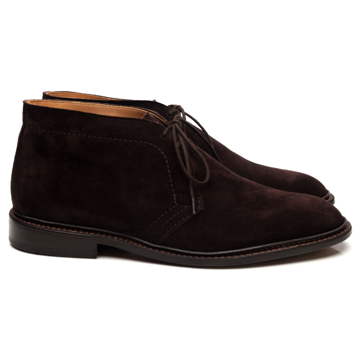 &#39;Polo&#39; Dark Brown Suede Chukka Boots UK 10.5