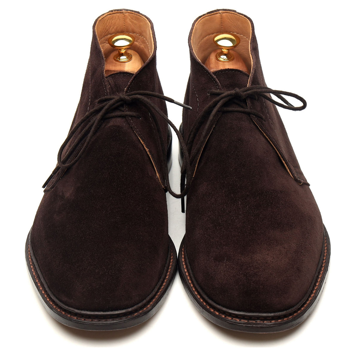 &#39;Polo&#39; Dark Brown Suede Chukka Boots UK 10.5