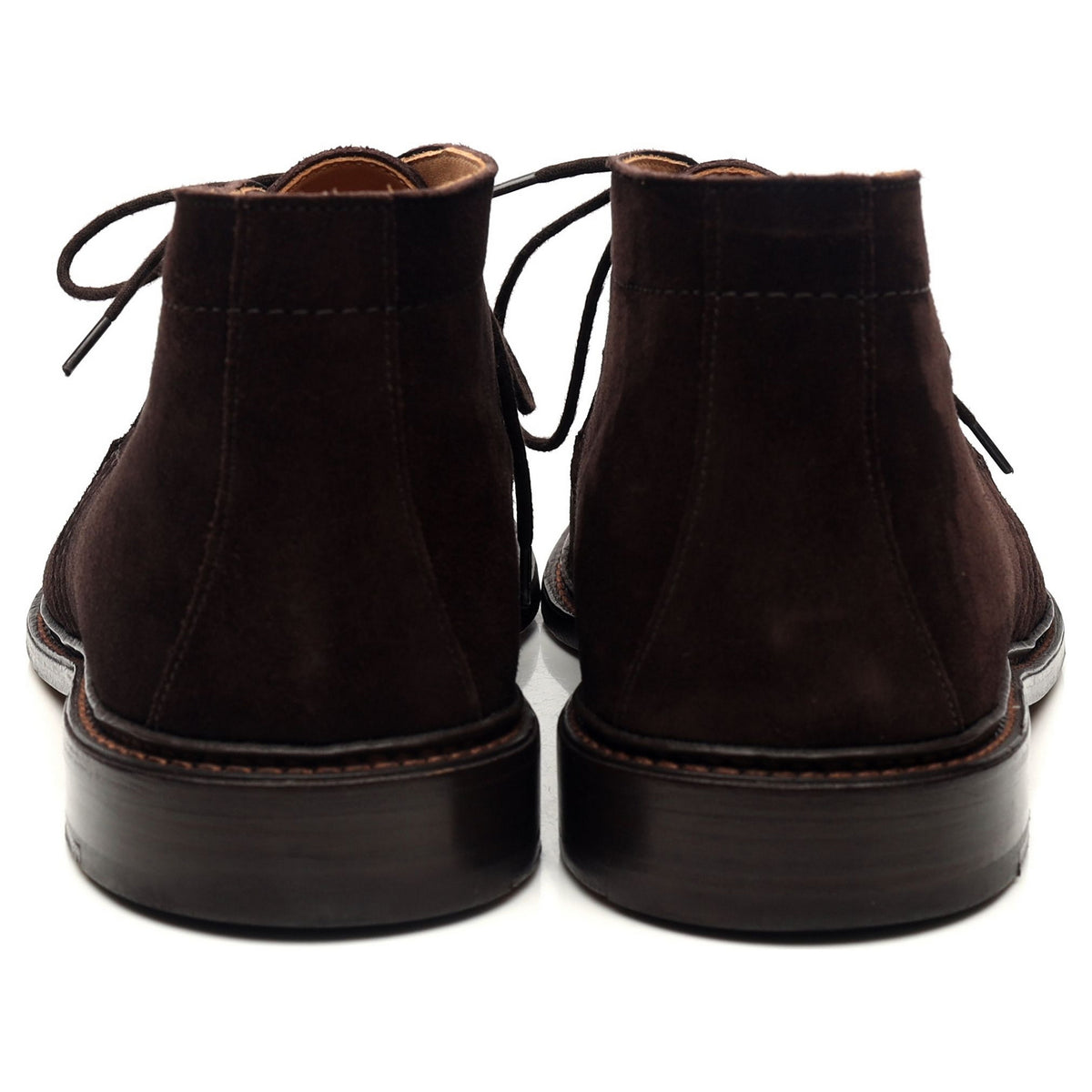 &#39;Polo&#39; Dark Brown Suede Chukka Boots UK 10.5