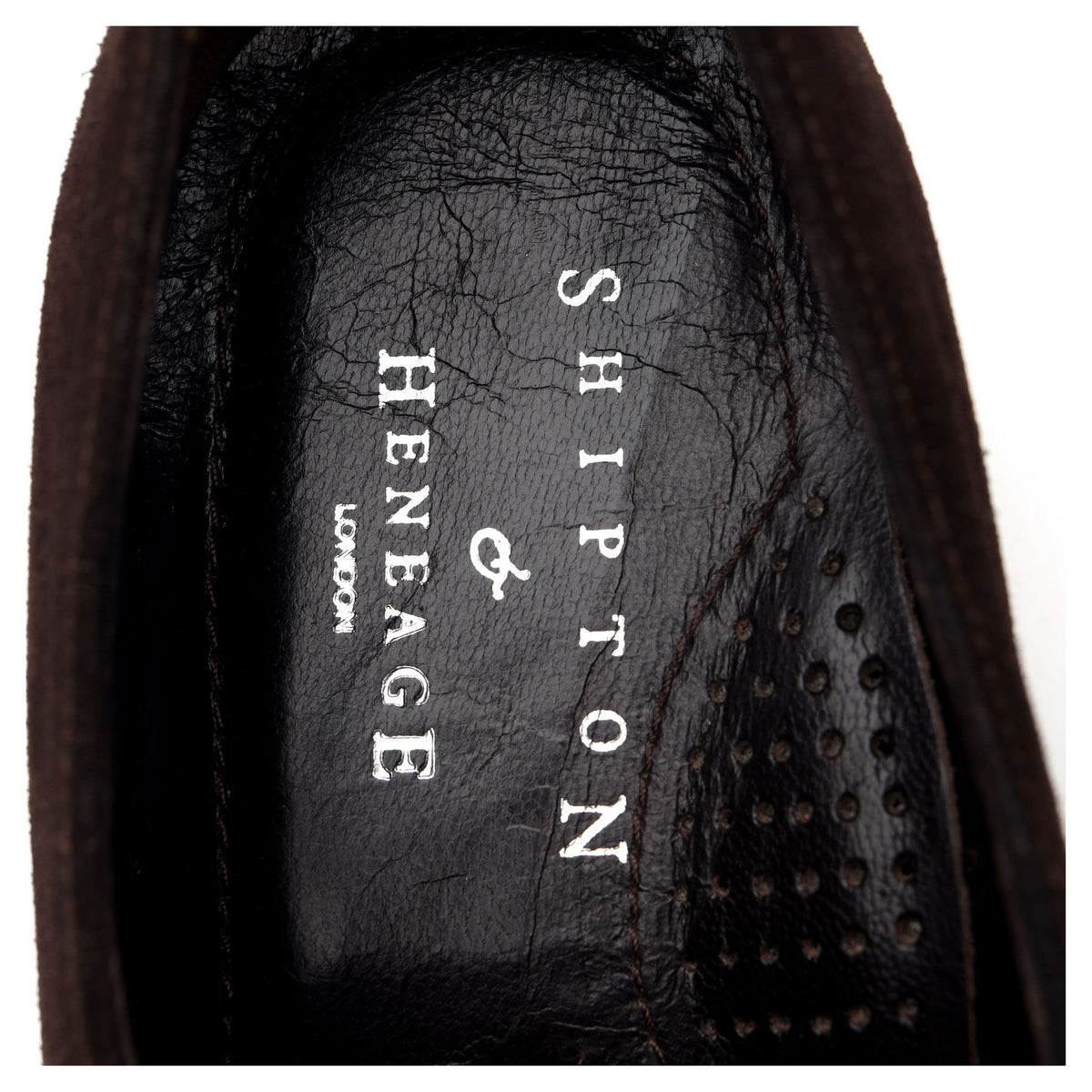 &#39;Seville&#39; Dark Brown Suede Loafers UK 6.5