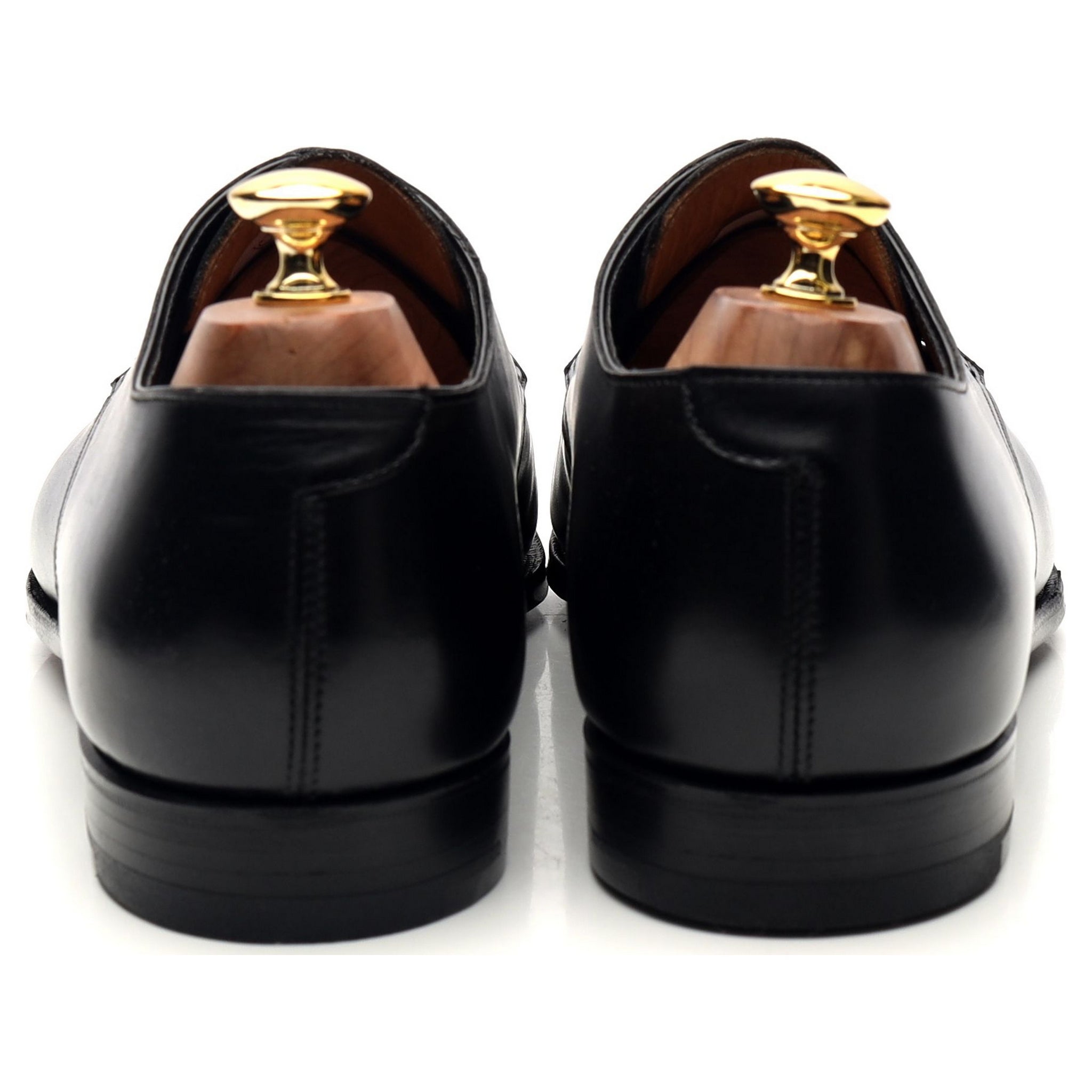 Aintree' Black Leather Derby UK 10 E - Abbot's Shoes