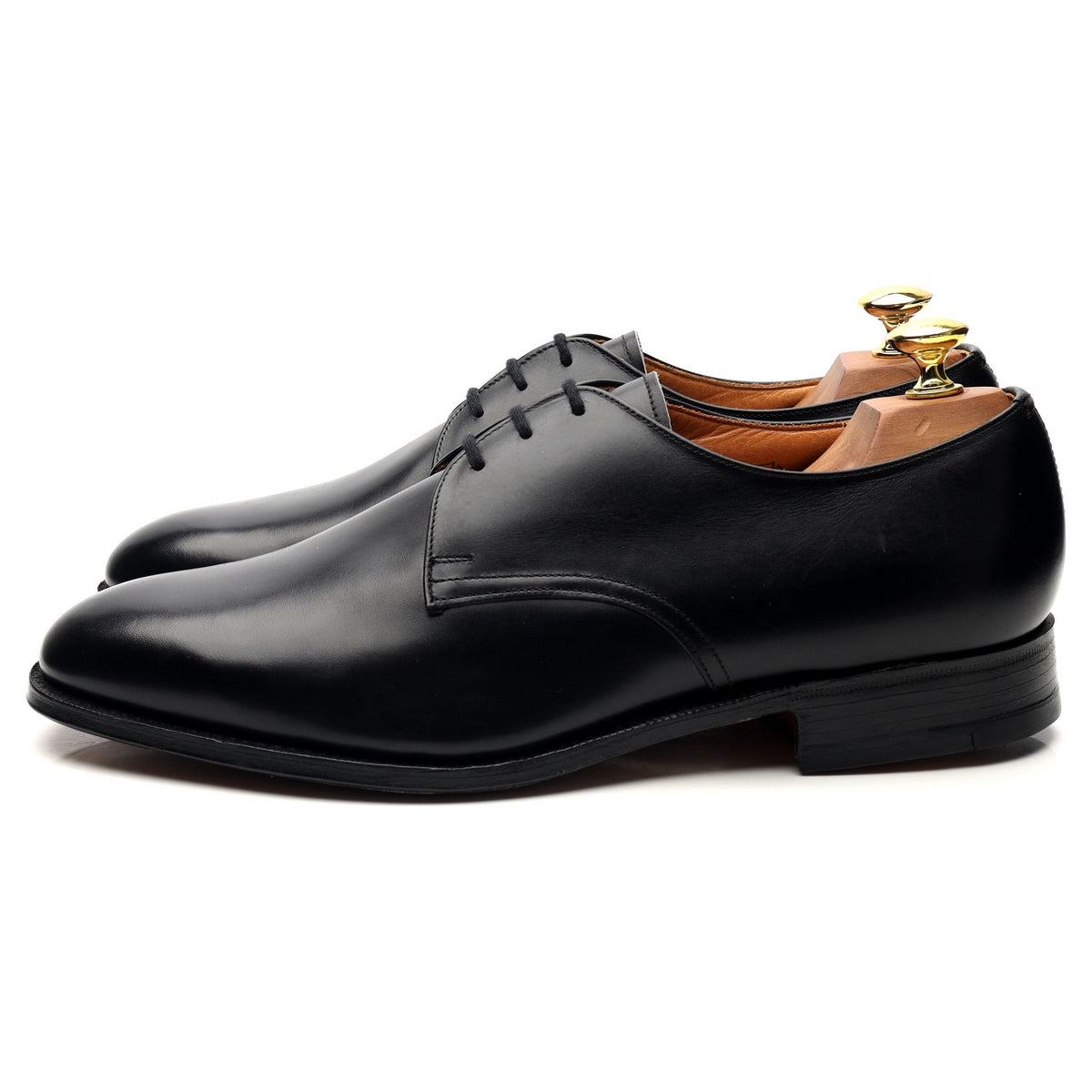 Black Leather Derby UK 8.5 H