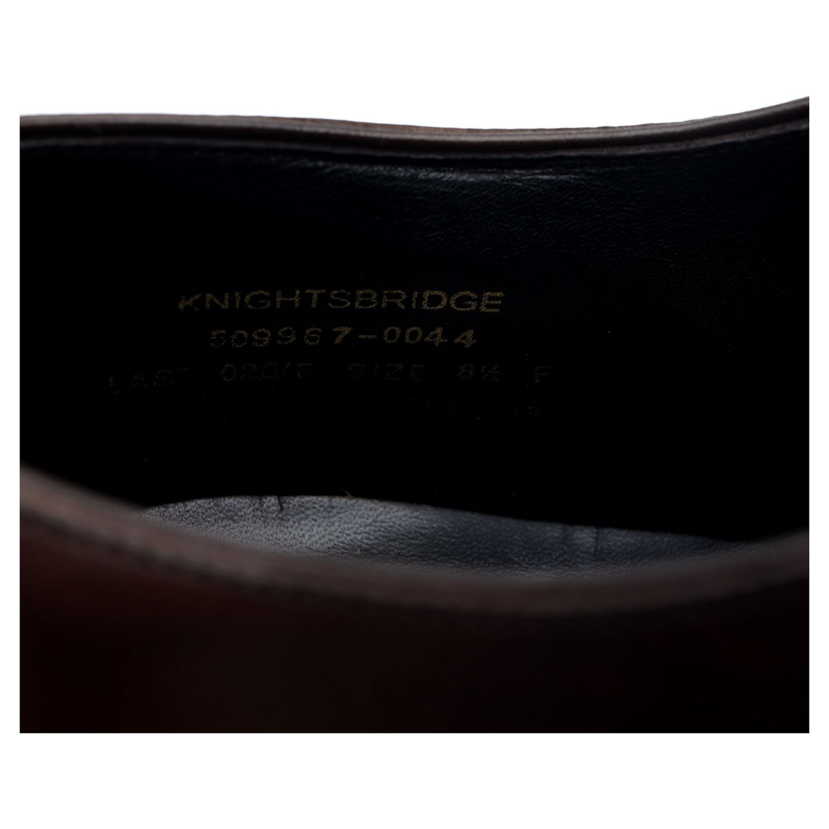 &#39;Knightsbridge&#39; Dark Brown Leather UK 8.5 F